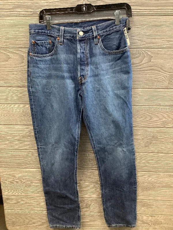 Jeans Straight By Levis In Blue Denim, Size: 6