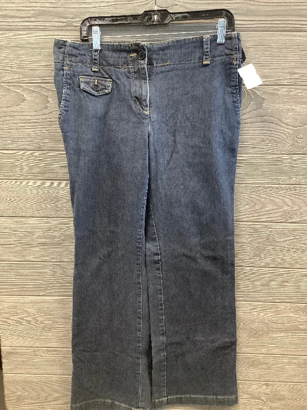 Jeans Wide Leg By Talbots In Blue Denim, Size: 8